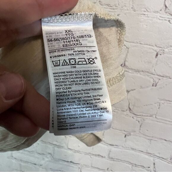 Gap Heathered Cream Tank Top size XXL new with tags - Picture 5 of 5